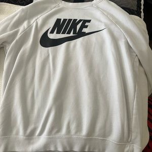 White Nike crew neck